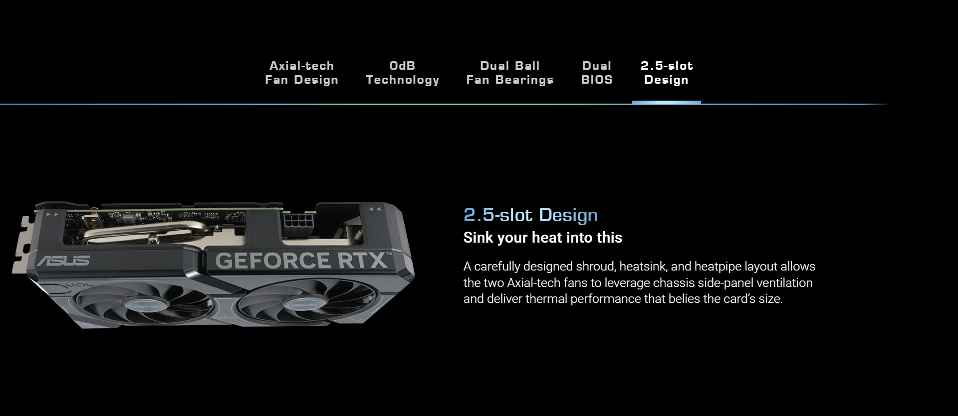 A large marketing image providing additional information about the product ASUS GeForce RTX 4060 Ti Dual OC 16GB GDDR6 - Additional alt info not provided